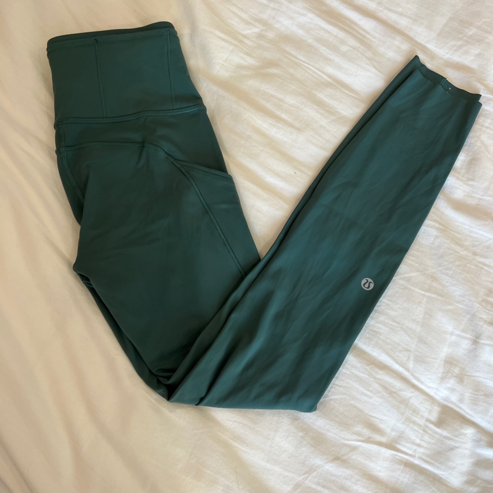 Lululemon Fast And Free Leggings Teal